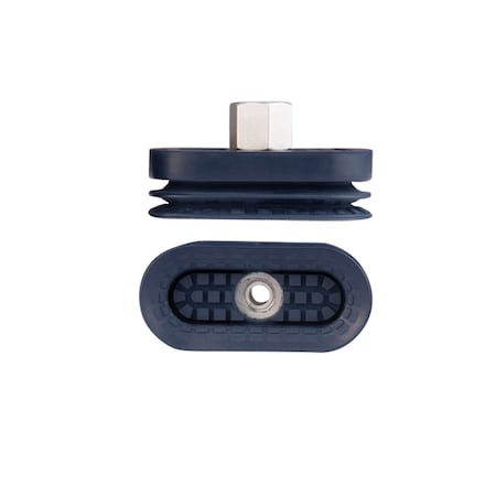 Fipa Bellows vacuum cup oval 65x30 mm, NBR blue, fitting G1/4-female 138.65x30.024.1